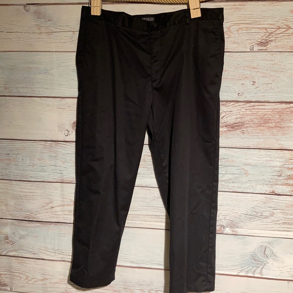 Mens Izod American Chino black dress pants